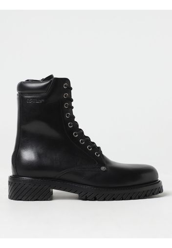 Off-White leather ankle boots with laces