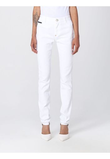 Pants PHILIPP PLEIN Woman color White