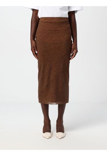 Skirt PHILOSOPHY DI LORENZO SERAFINI Woman color Brown