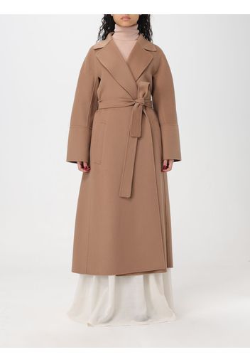 Coat 'S MAX MARA Woman color Camel