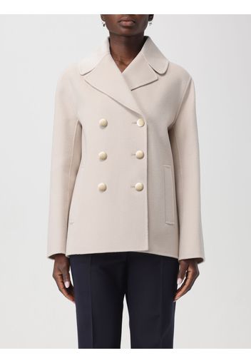 Coat 'S MAX MARA Woman color Yellow Cream