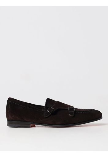 Loafers SANTONI Men color Black