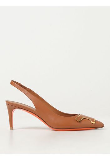 High Heel Shoes SANTONI Woman color Brown