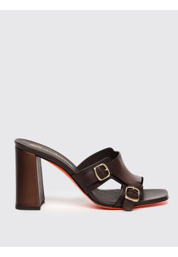 Heeled Sandals SANTONI Woman color Brown