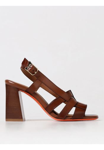 Heeled Sandals SANTONI Woman color Brown