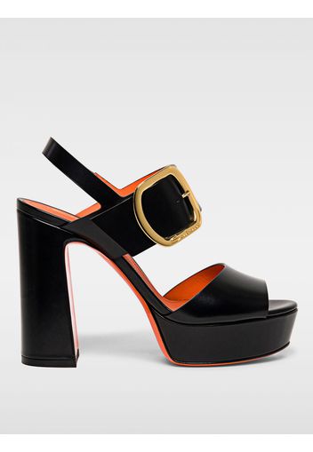 Flat Sandals SANTONI Woman color Black