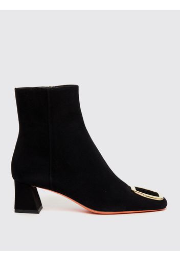 Flat Ankle Boots SANTONI Woman color Black