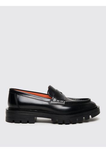 Loafers SANTONI Woman color Black