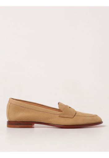 Loafers SANTONI Woman color Brown