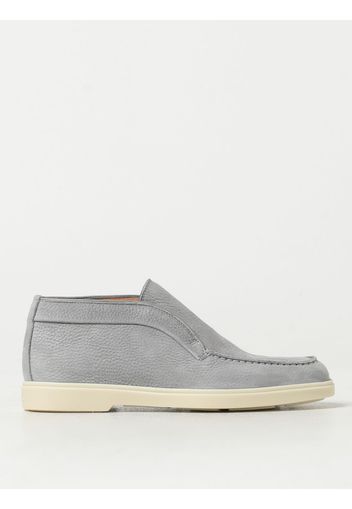 Loafers SANTONI Woman color Grey