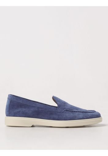 Loafers SANTONI Woman color Blue