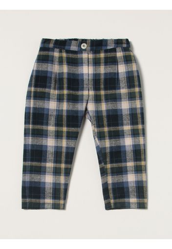 Siola pants in tartan cotton blend