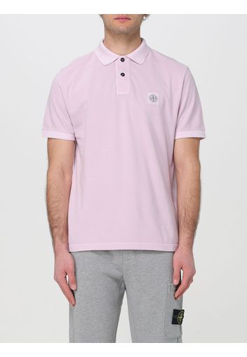 Polo Shirt STONE ISLAND Men color Pink