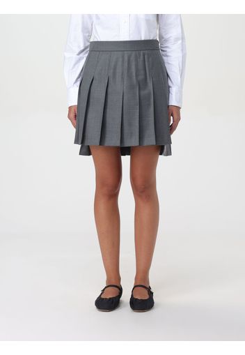 Skirt THOM BROWNE Woman color Charcoal