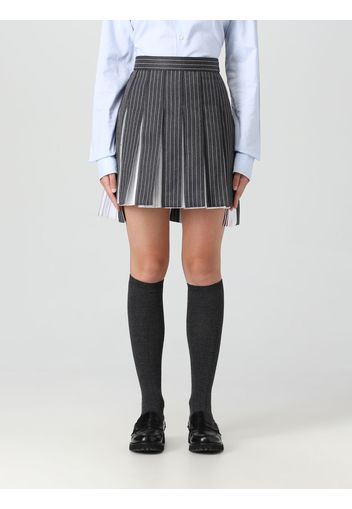 Skirt THOM BROWNE Woman color Grey