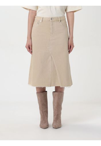 Skirt TORY BURCH Woman color Beige