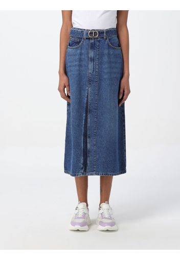 Skirt TWINSET Woman color Denim