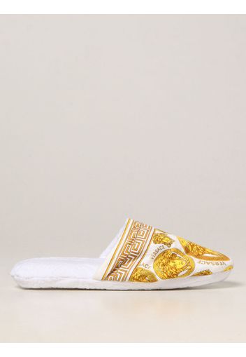 Versace Home slippers with Medusa and Greca print