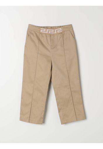 Pants YOUNG VERSACE Kids color Beige