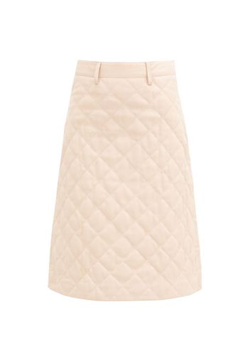 hot pink quilted skirt