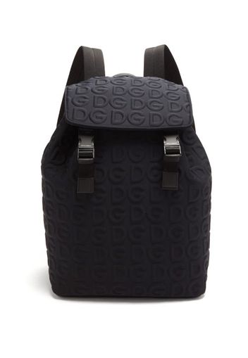 Dolce & Gabbana - Dg-embossed Neoprene Backpack - Mens - Black