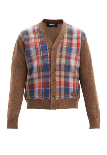 Dsquared2 - Checked Wool Cardigan - Mens - Brown