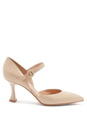 Gianvito Rossi - Mary-jane Leather Pumps - Womens - Beige