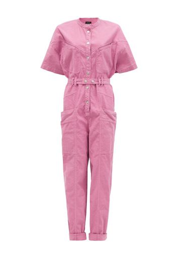 Isabel Marant - Etundra Belted Ripstop Jumpsuit - Womens - Pink