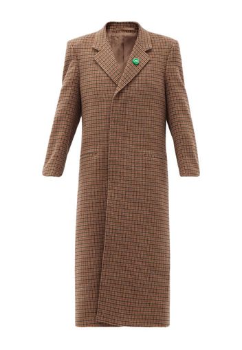 Martine Rose - Rex Bottle-cap Single-breasted Wool-tweed Coat - Womens - Brown