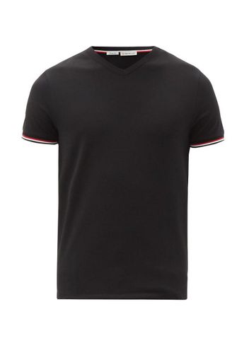 moncler v neck t shirt