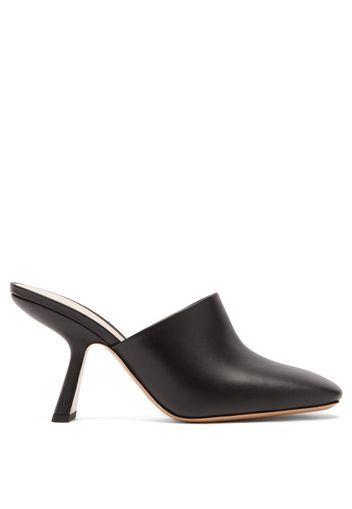 Nicholas Kirkwood - Alba Square-toe Leather Mules - Womens - Black