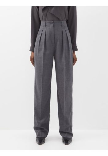 TOTEME Sewn Tapered Wool Trousers - Farfetch