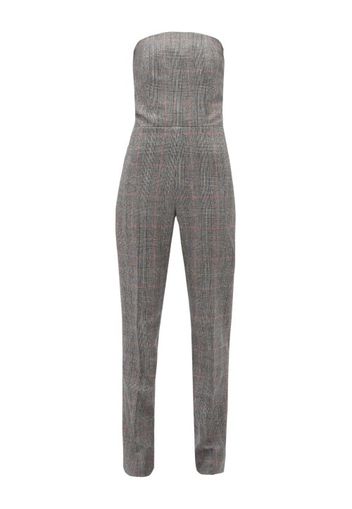 Pallas X Claire Thomson-jonville - Fatale Glen-checked Tailored Wool Jumpsuit - Womens - Grey Multi