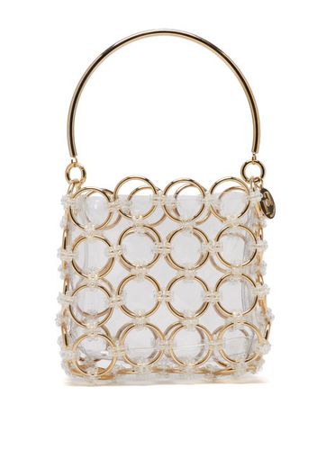 Rosantica - Joplin Beaded Metal-ring Clutch Bag - Womens - Gold Multi