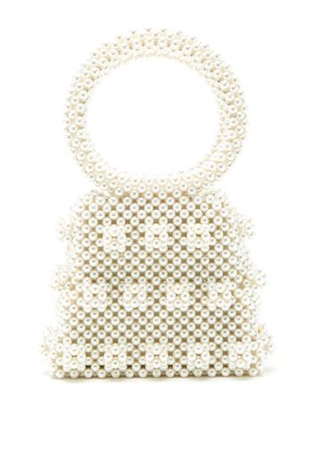 Shrimps - Dante Faux-pearl Embellished Bag - Womens - Cream