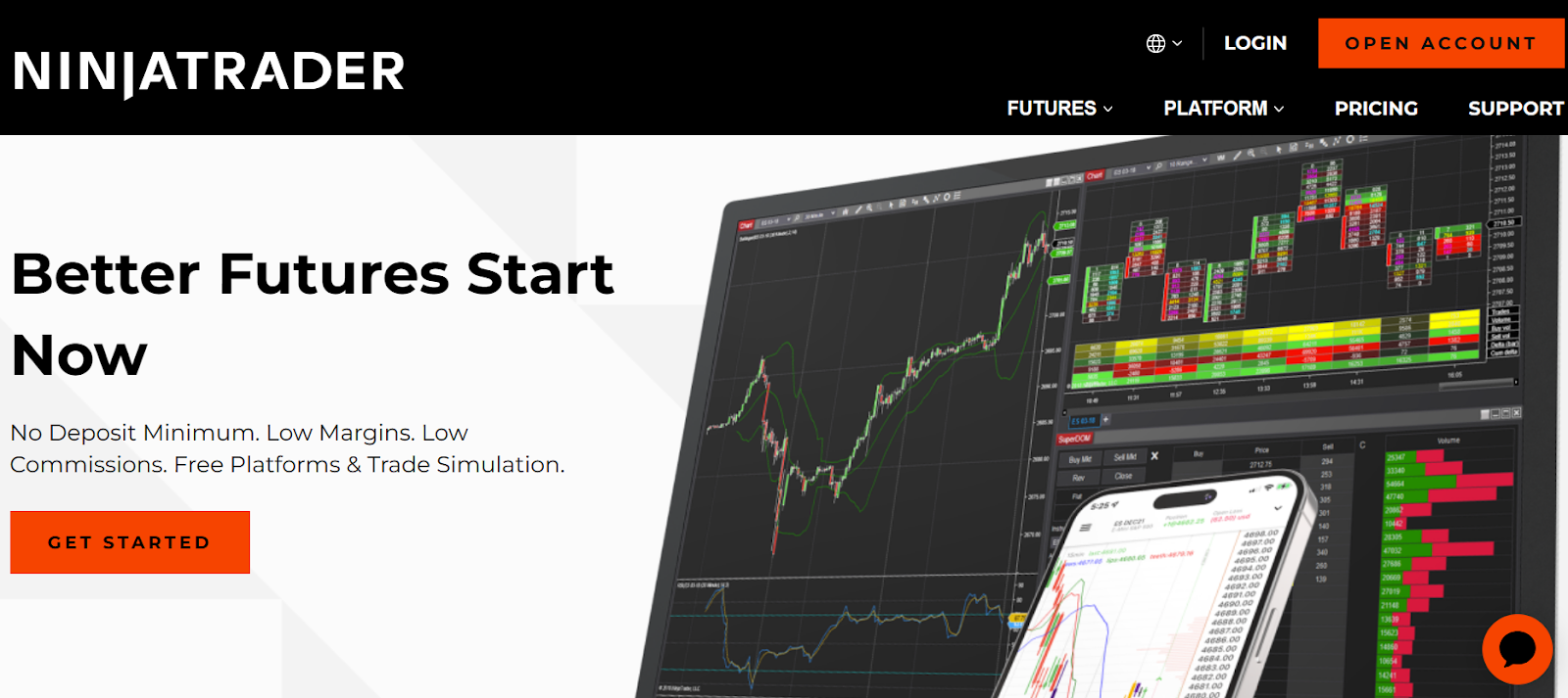 backtesting with NinjaTrader does not require too much