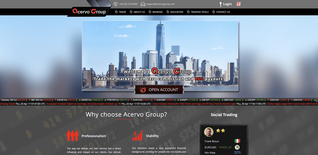 AcervoGroup website