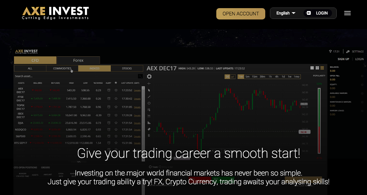AxeInvest website
