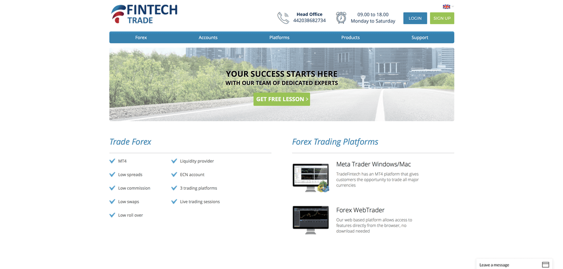 Tradefintech website