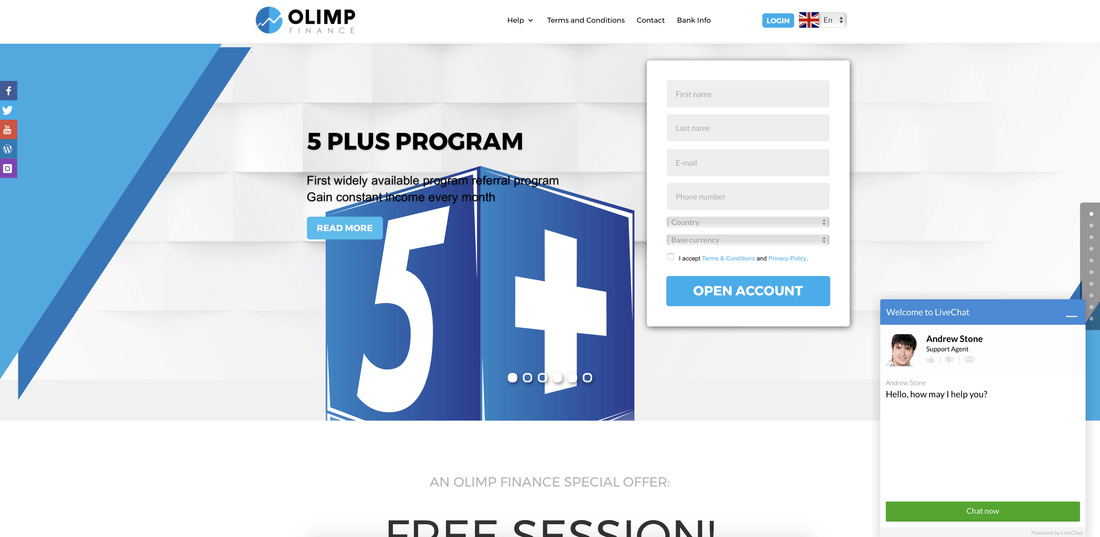 OlimpFinance website