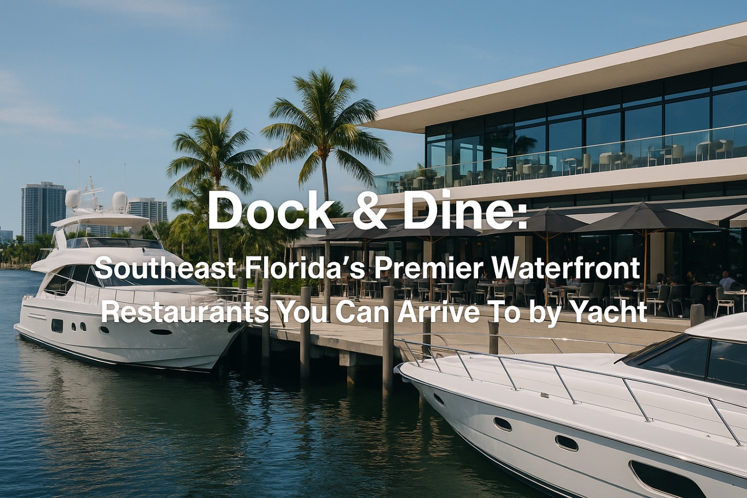 Southeast Florida’s Premier Waterfront Restaurants You Can Arrive To by Yacht