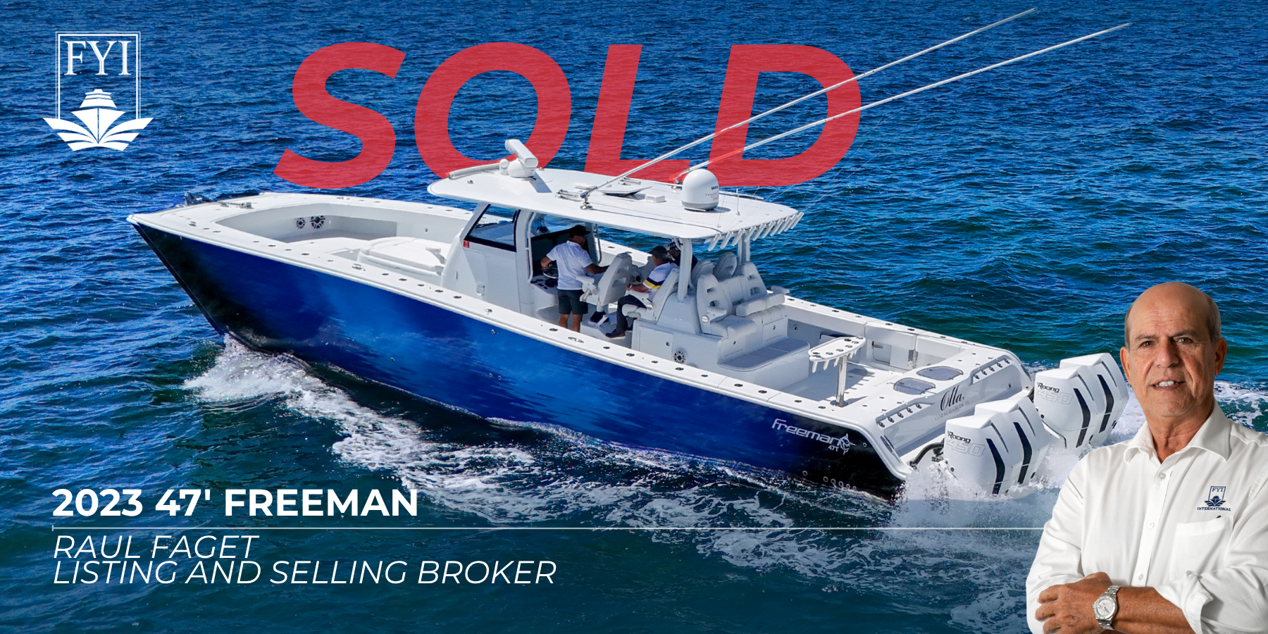 Another Successful Sale by FYI Yachts | 2023 47′ Freeman