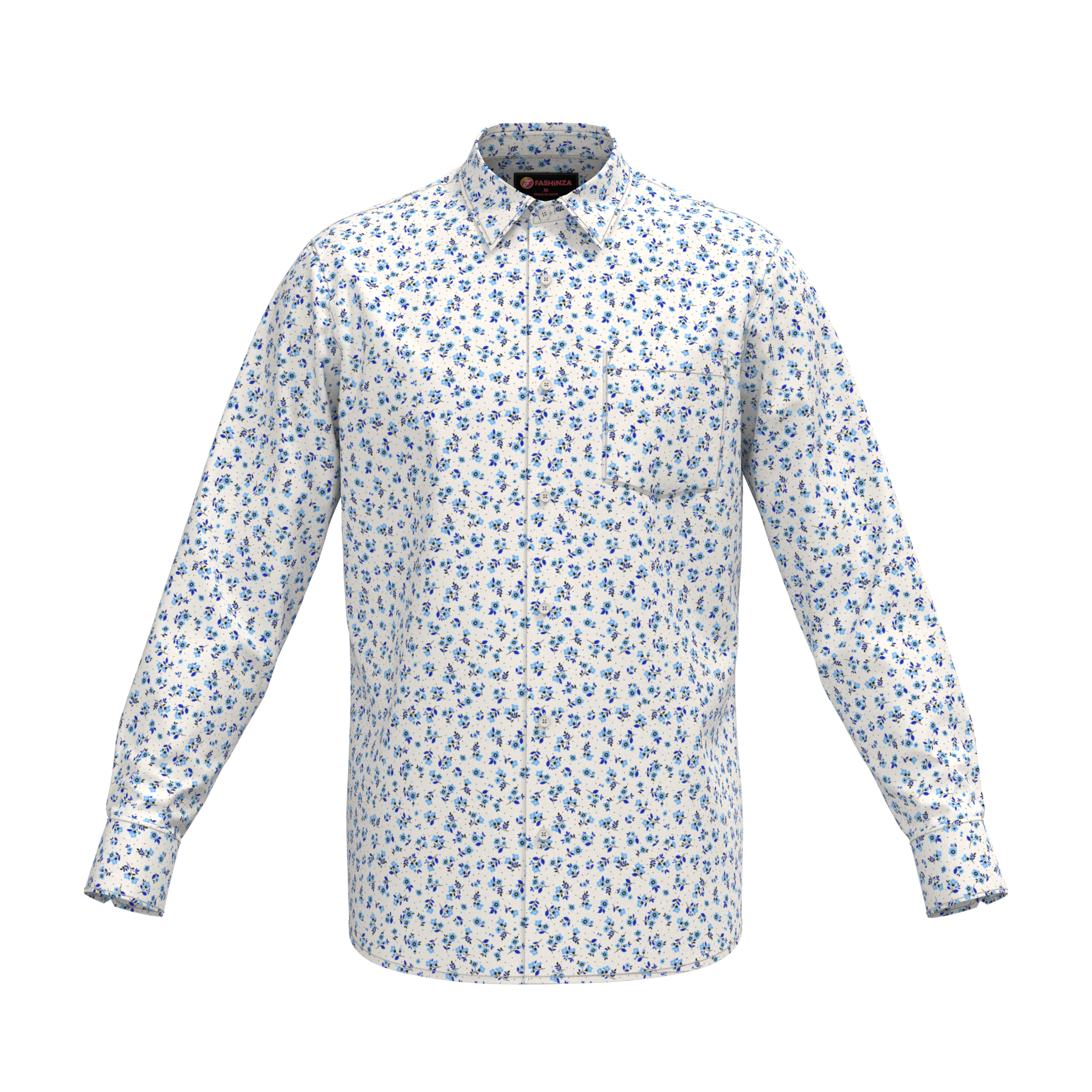 Micro Floral Printed Shirt
