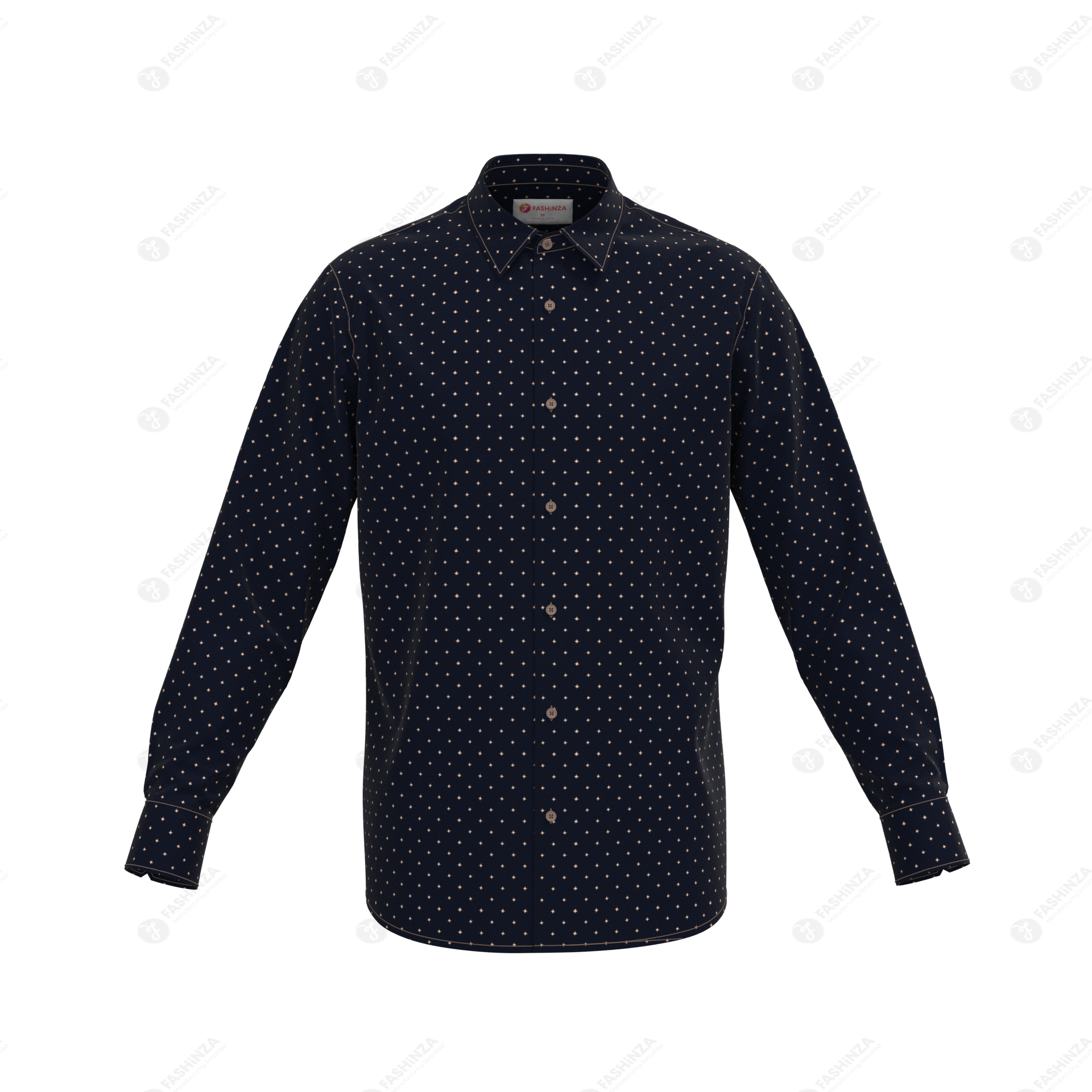 Dotted Star Printed Shirt