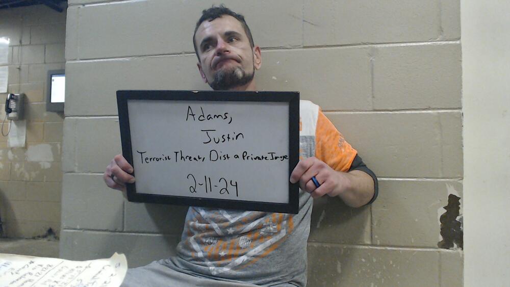 Mugshot of ADAMS, JUSTIN