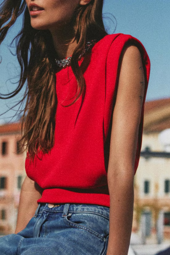 Zara Tops in red