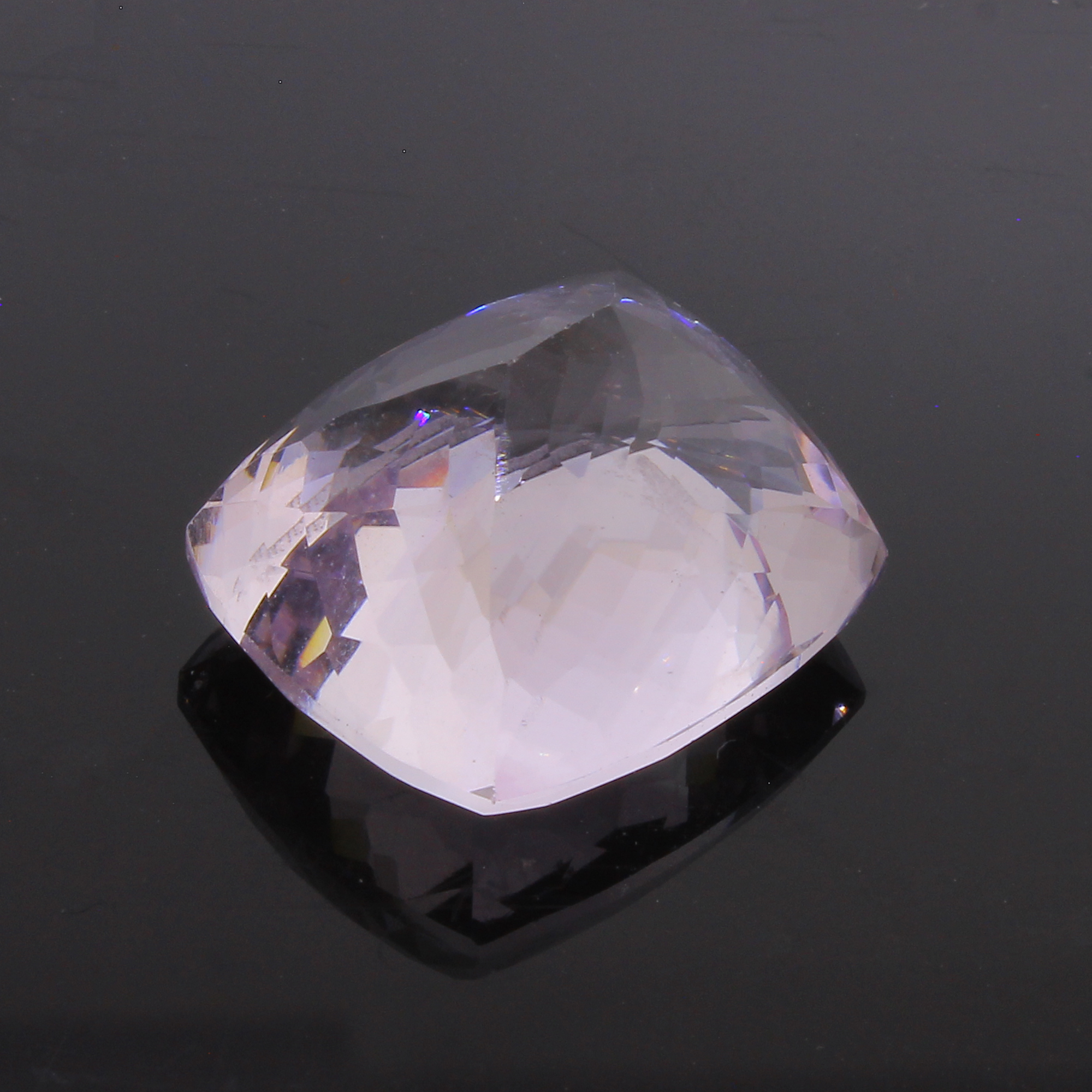 50.00CT Cushion Cut Light Purple Amethyst Quartz Gemstone - Image 2