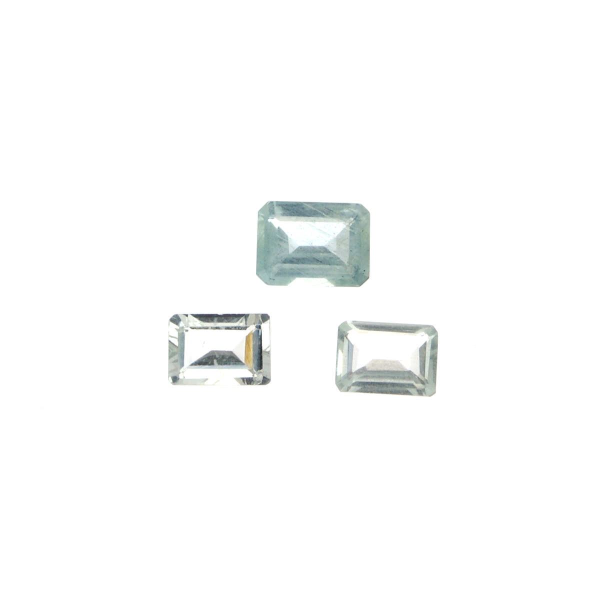 2.80CT Rectangular Step Cut Natural Aquamarine Parcel