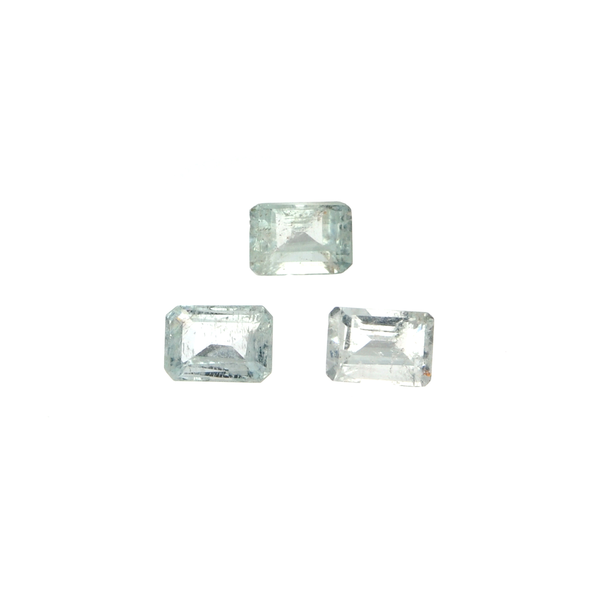 2.67CT Rectangular Step Cut Natural Aquamarine Parcel
