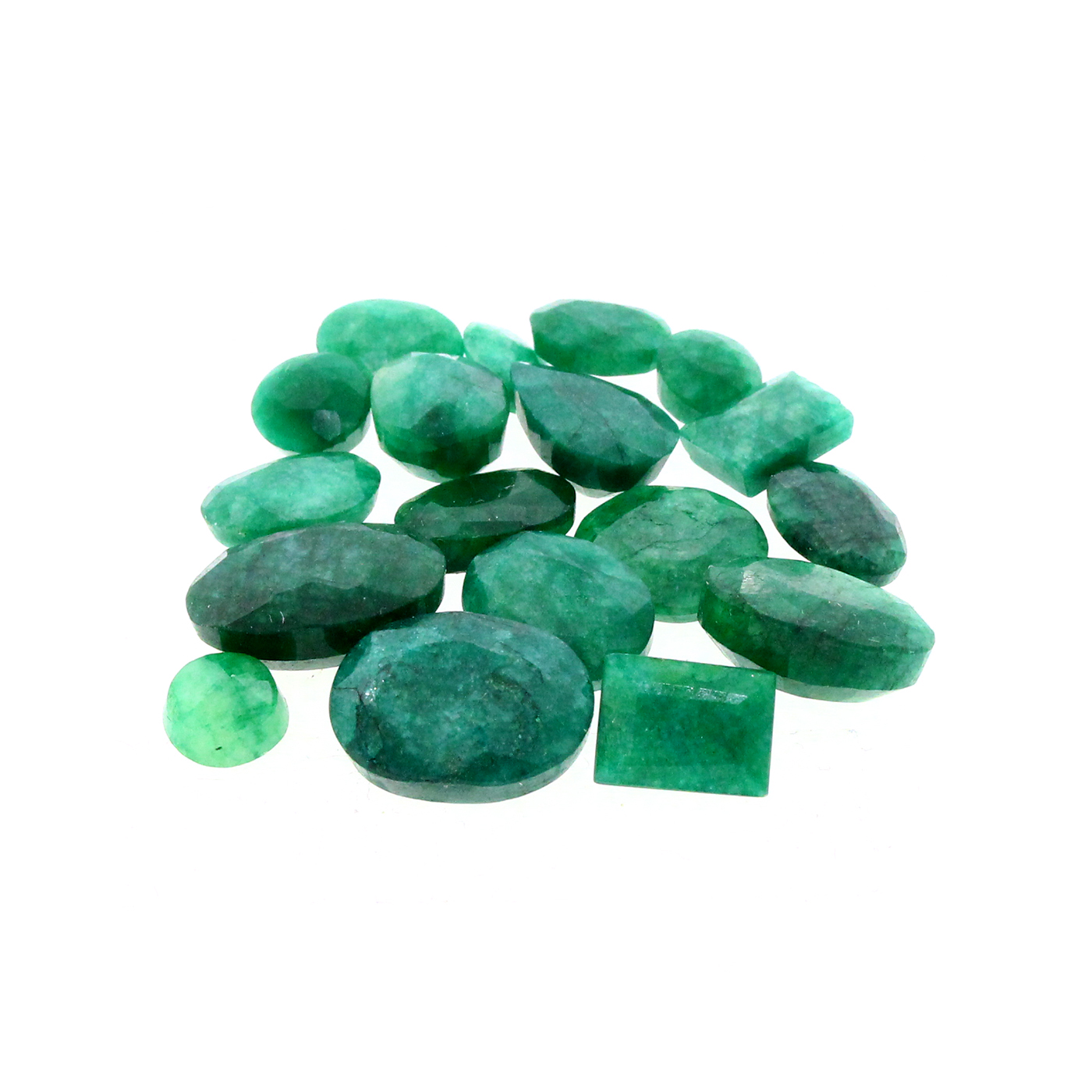 55.40CT Mixed Cut Emerald Parcel